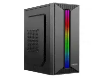 Корпус mATX Б_БП Ginzzu B350 (USB, Audio,RGB Led, черный) [02.11], шт