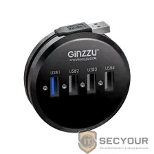 HUB GR-314UB Ginzzu USB 3.0/2.0, 4 port (1xUSB3.0+3xUSB2.0)