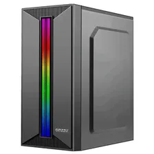 Корпус Ginzzu B350 RGB, mATX, без Б/п, Black корпус