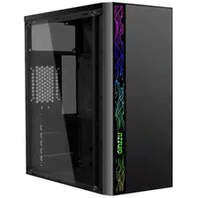 Корпус MidiTower ATX, Ginzzu A370 Black (без БП)