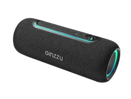 Колонка Ginzzu GM-908B (20W/1,5Ah/TWS/IP/USB/AUX/FM/RGB)