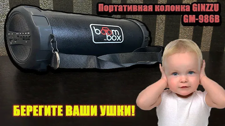 Портативная колонка GINZZU GM-986B