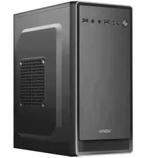 Корпус Ginzzu B180 Black ATX 400W, 2*USB2.0, AU (400W)