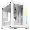 Корпус ПК Ginzzu V400 mATX кубик, закаленное стекло, RGB подсветка